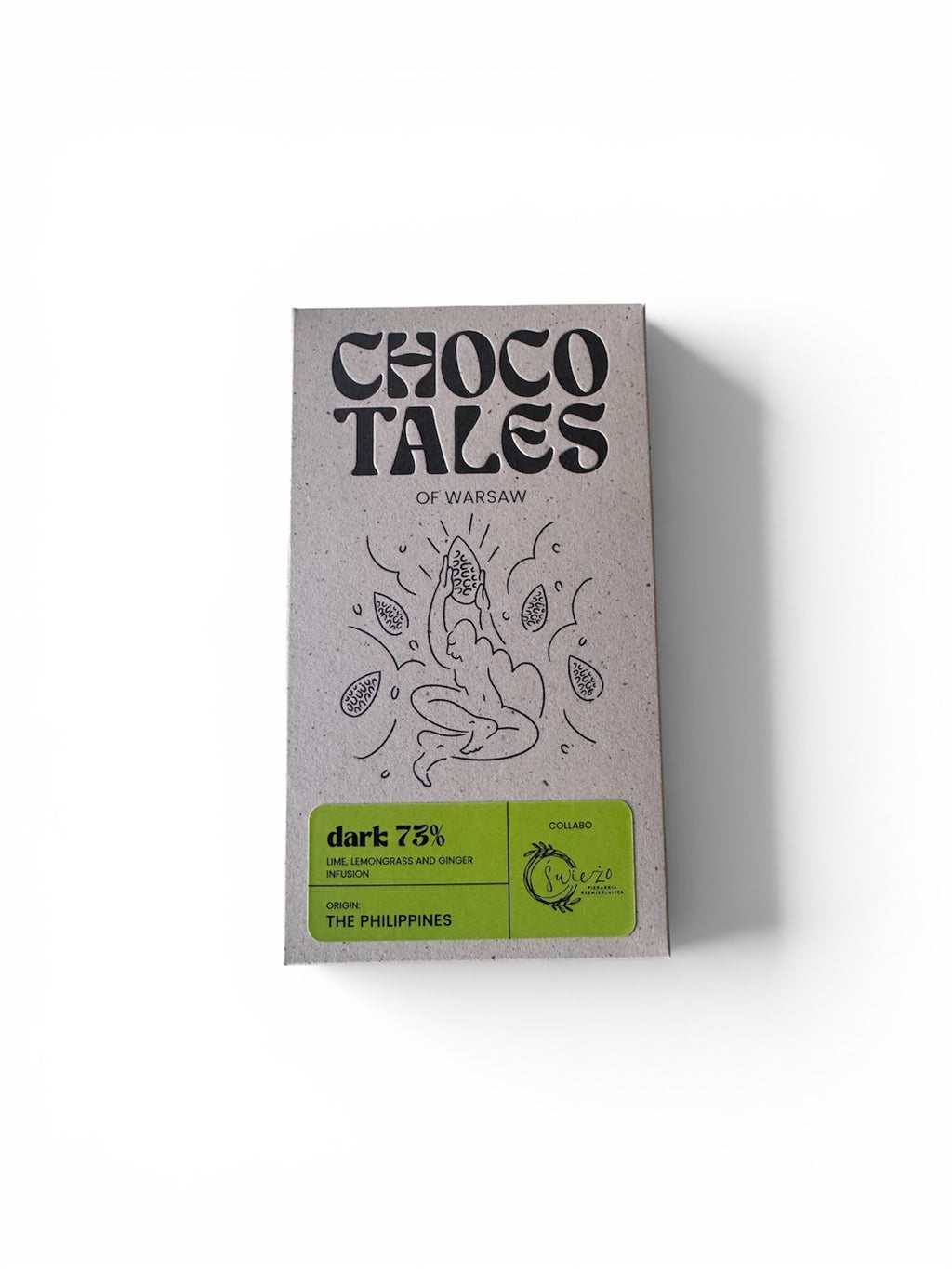 Choco Tales of Warsaw, Philippines 73% Lime, Lemongrass and Ginger infusion