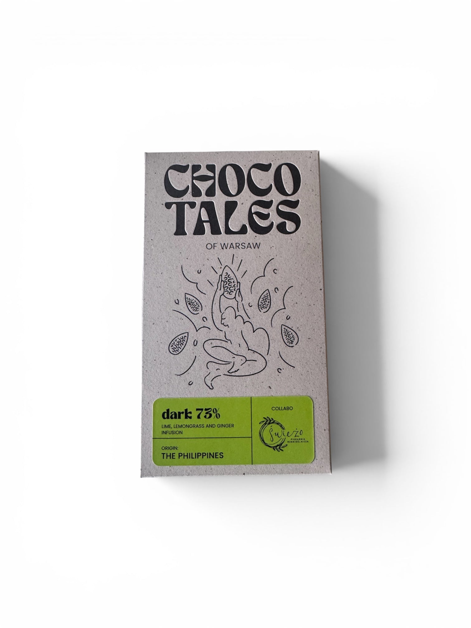 Choco Tales of Warsaw, Philippines 73% Lime, Lemongrass and Ginger infusion